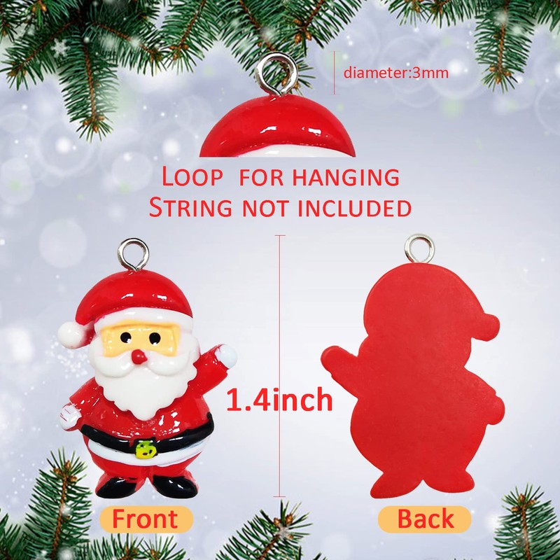 30pcs Mini Christmas Ornaments for Mini Tree Decorations Small Christmas