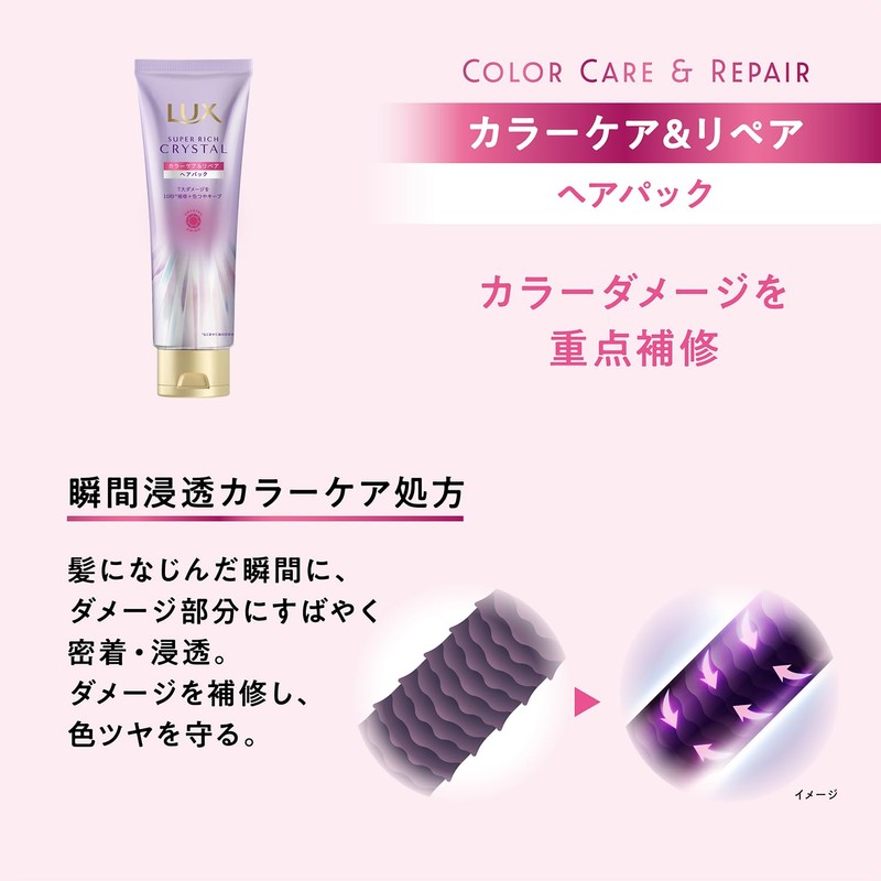 LUX Super Rich Crystal Color Care & Repair Rinse Treatment,