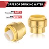 (Pack of 5) EFIELD 1/2 Inch Plug End Cap Push-Fit