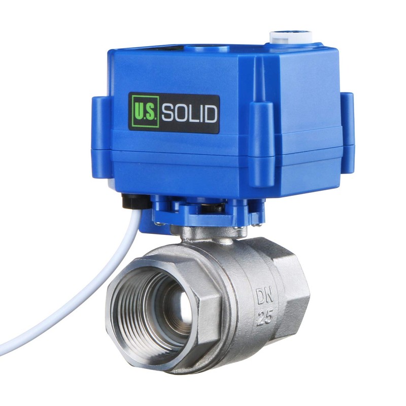 Motorized Ball Valve- 1" Stainless Steel Ball Valve with Manual