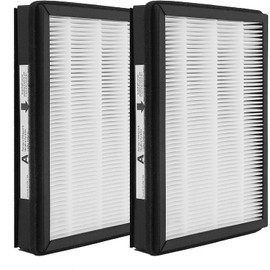 Replacement HEPA A Size Filter, Compatible with Filtrete FAP-C01-A and Idylis AC-2119, IAP-40-140, IAP-10-150 Devices, Allergen Odor Removal, 2 Pack
