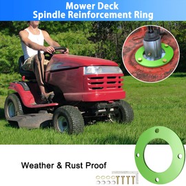 Fixirons Mower Deck Spindle Reinforcement Ring Mower Deck Spindle Repair Plate for John Deere 42" Mower D100 D140 D160 LA100 LA115 LA120 LA125 LA140 LA145 LA155 LA165 X110 X120 X140 L100 L110 2 Pack