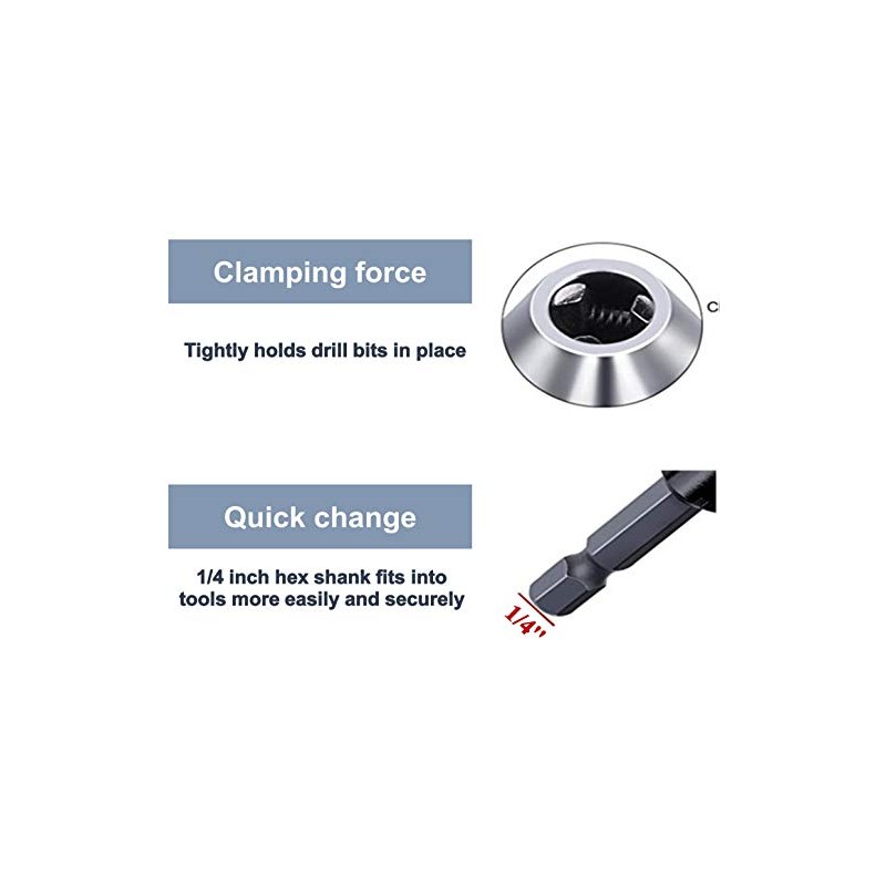aiyun Drill Chuck Adapter - 2Pcs Drill Chuck for Impact