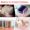 2 Packs Acrylic Mail Organizer 7 Slots Cash Tray for