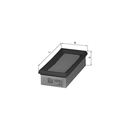 MAHLE LX 152 Air Filter Insert Suitable for Lancia Y10 (156_)