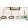 Rustic Bible Scriptures Christian Fish Ichthys Christmas Tree Ornaments Set