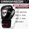 RingMaster Sports Kids Boxing Gloves Carbon Leather Training Sparring Punch