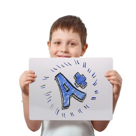 Flipside Products 9" x 12" Two-Sided Dry Erase White Boards, Classroom Pack, Double Sided Lapboard for Class, Reusable for Group Participation - 12 Pack