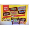 MARS MILK CHOCOLATE VARIETY PACK CANDY, FUN SIZE SNICKERS/TWIX (145