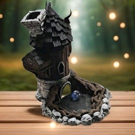 Forest Dice Tower DND table top rpg games - Color: forest house rainbow glow in dark