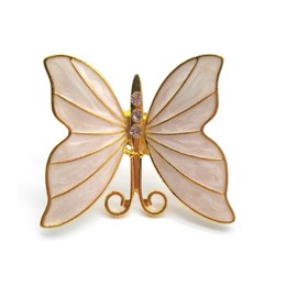 Joyindecor Butterfly Napkin Rings - Set of 6 Gold Metal Animal Napkin Ring Holders for Spring Wedding Party Holiday and Daily Gathering, Elegant Dining Table Decoration