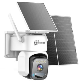 4G LTE Cellular Solar Security Camera Wireless Outdoor, No WiFi surveillance camera,PIR Motion Sensor, Human Tracking, 360° Live View, 2 Way Talk, 2K Color Night Vision, 360 day unlimited data