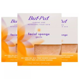 Buf-Puf Buf Puf Gentle Facial Sponge Pack of 3 Exfoliating Bathing Sponges