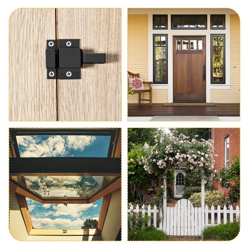 sourcing map Door Bolt Latch, Aluminum Alloy Security Automatic Window