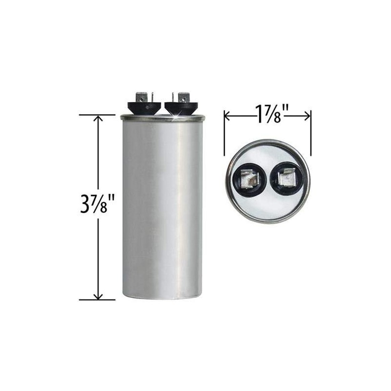 97F9614-40 uf MFD 370 Volt VAC - GE Round Run