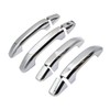 GXARTS Chrome Triple Plated 4 Door Handle Cover Compatible with