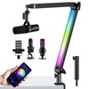 RGB Mic Boom Arm for Fifine, HyperX QuadCast 1/2 /