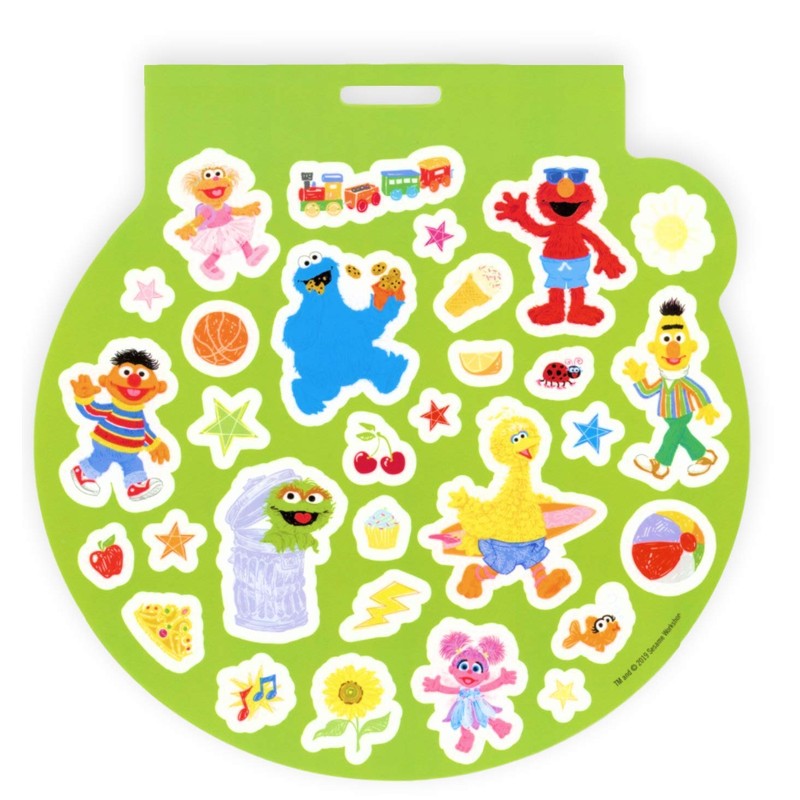 Sesame Street Shaped Sticker Book, Over 300 Stickers, 4 Sheets,