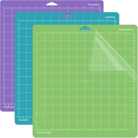 THANMAO - Tapetes de baño con agarre, 12 pulgadas de ancho x 12 pulgadas de largo, juego de 3, verde (verde/azul/morado, 12 x 12 pulgadas)