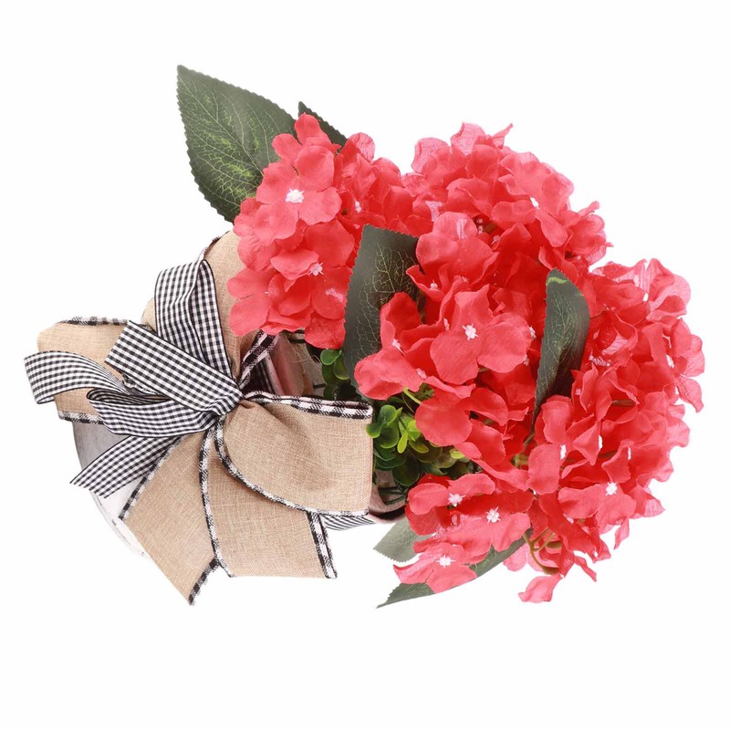 Red Geranium Barrel Wreath Front Door Red Geranium Basket Wreath