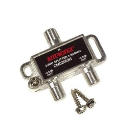 Cable Modem & MOCA Premium Coaxial 2-Way Splitter Ideal for Bidirectional RG-6 RG-59 Communications