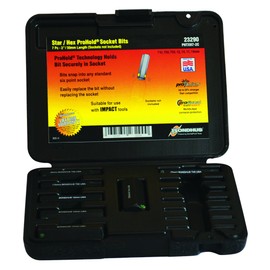 Bondhus ProHold Star & Hex Bits 2 '7 (T45 T55 & 12 – 19 mm) Case 23290