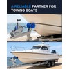 ZOMIYU 4000lb Boat Trailer Winch with Strap, Heavy Duty Hand