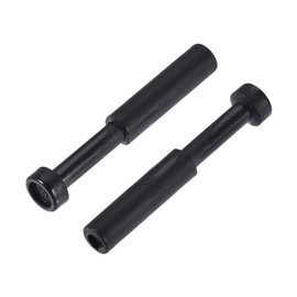 sourcing map Push to Connect Fittings, Cap Style Pneumatic Blanking Plugs, Fit for 4mm Inner Dia. Air Hose Tube Pipe, Plastic, Black, Pack of 15