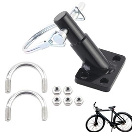 Bicycle Trailer Coupling, Bicycle Tow Bar Coupling Bicycle Trailer Towing Hitch Bicycle with Locking Pin for Bicycle Child Trailer Pram Load Trailer