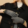 KXF Winter Genuine Fleece Cashmere Gloves Inner Velvet Windproof Gloves
