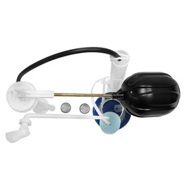 Fleximatic 2727 Juego de Herrajes ahorrador Zero fugas con válvula Gira Jack de 8.5", con sapo tipo dual flush y descargar de 2"