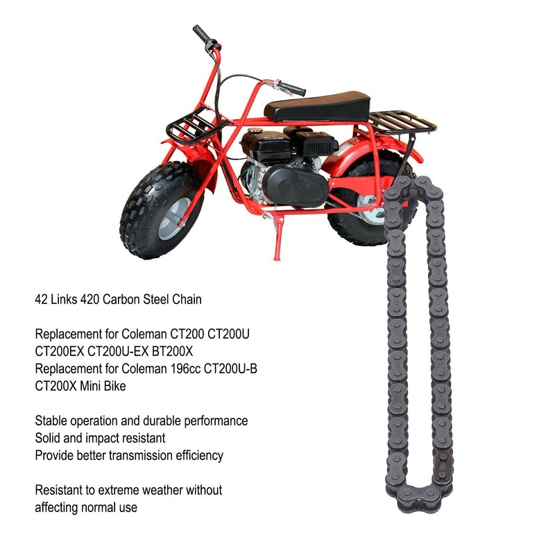 42 Link Jackshaft Chain For Coleman Bt200X,Mini Bike Jackshaft Chain,42