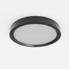 VidaLite Black 16in Round Integrated LED Surface Light, Slim Flush