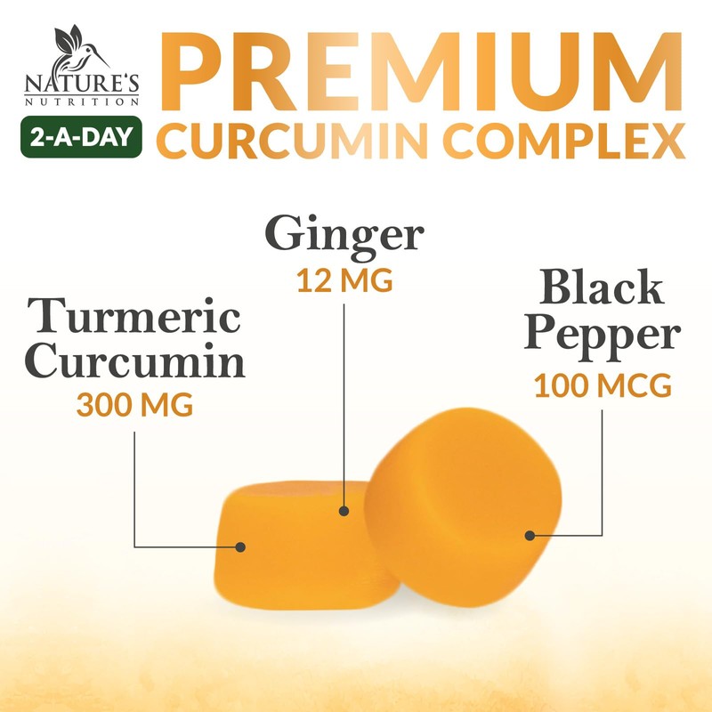 Turmeric Gummies with Black Pepper & Ginger for Best Absorption,