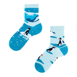 TODO Colours Funny Children's Socks with Motif for Girls, Boys, Toddlers, penguins kids