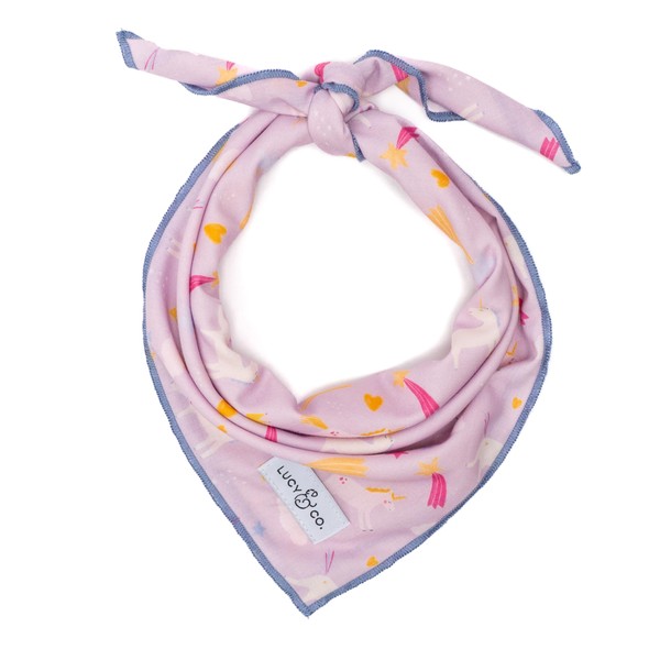 Lucy & Co. Unicorn Magic Bandana - Designer Puppy Accessory.