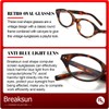 Breaksun Retro Oval Glasses for Women Men Small Face Cat-eye