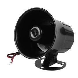 Tangxi Alarm Siren, Wire Loud Horn Alarm Siren Speaker 115DB DC 12V ES-626 Wired Security Treble Siren Speaker for Home Security Protection System