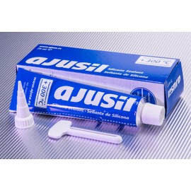 Ajusa 75000200 Ajusil Silicone Gasket Maker and Sealant for Water Pumps, Oil Pans, Timing and Valve Covers, and More - Oil, Gas, Water, Antifreeze, and Grease Resistant; -76F to +572F Temp Range