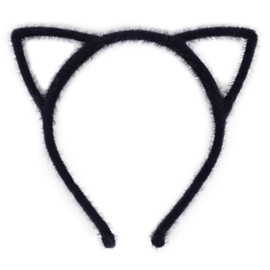 Bonnie Z. Leonardo Furry Cat Ears Headband Black