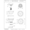 Westbrass D2143P-65 4-3/8" Push-Pull Style Large Kitchen Sink Basket Strainer,