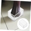 Outanaya 12 Pcs Transparent Chair Leg Caps Thickened Plastic Floor