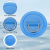 PATIKIL D-Ring Patch, 4 Pcs Stainless Steel D-Ring PVC Patch