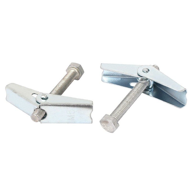 uxcell M6 Thread Spring Wing Toggle Hollow Plasterboard Wall Anchor