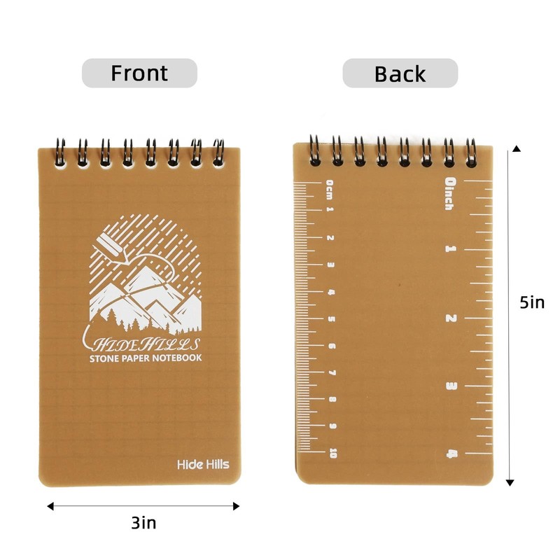 Waterproof Notebook Stone Paper Notebook 3x5 Pocket Notebook Waterproof Notepad