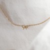 Poxtex Gold Tiny Mini Bow Bracelet for Women Jewelry Gift