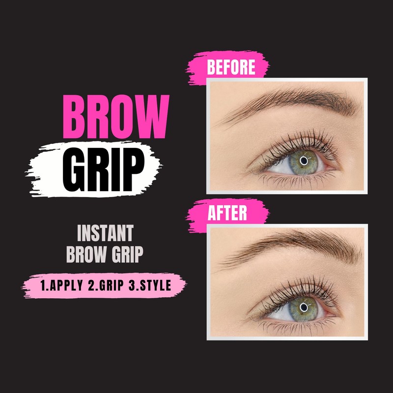 W7 Brow Grip - Instant Gel Fixer - Clear Strong
