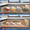 MIUKAA Clear Acrylic Spice Drawer Organizer, 4 Tier- 1 Set