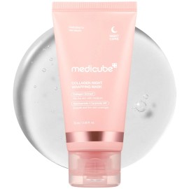 Paquete de mascarilla facial despegable envoltura de colágeno para la noche de Medicube - elasticidad e hidratación