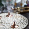 Balsa Circle 12 pcs 5 oz Clear Rose Gold Rim